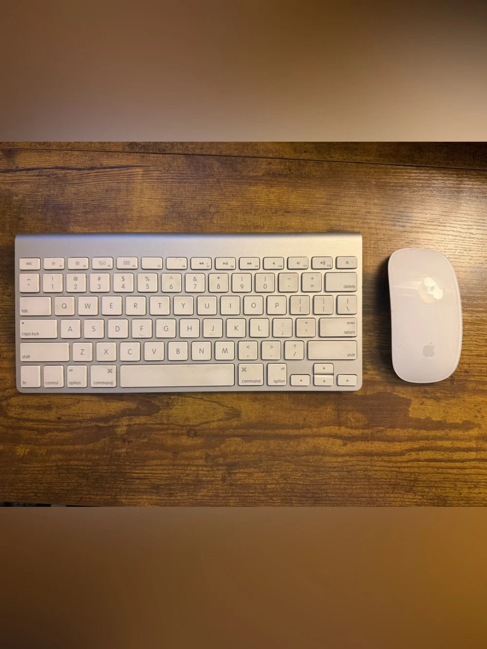 Apple White Aluminum Wireless Keyboard and White Magic Mouse